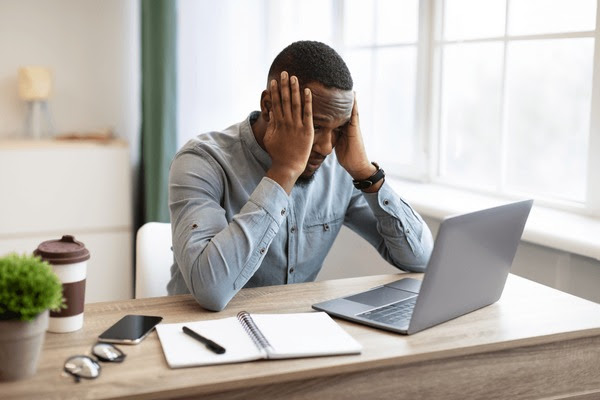 Frustrated business owner