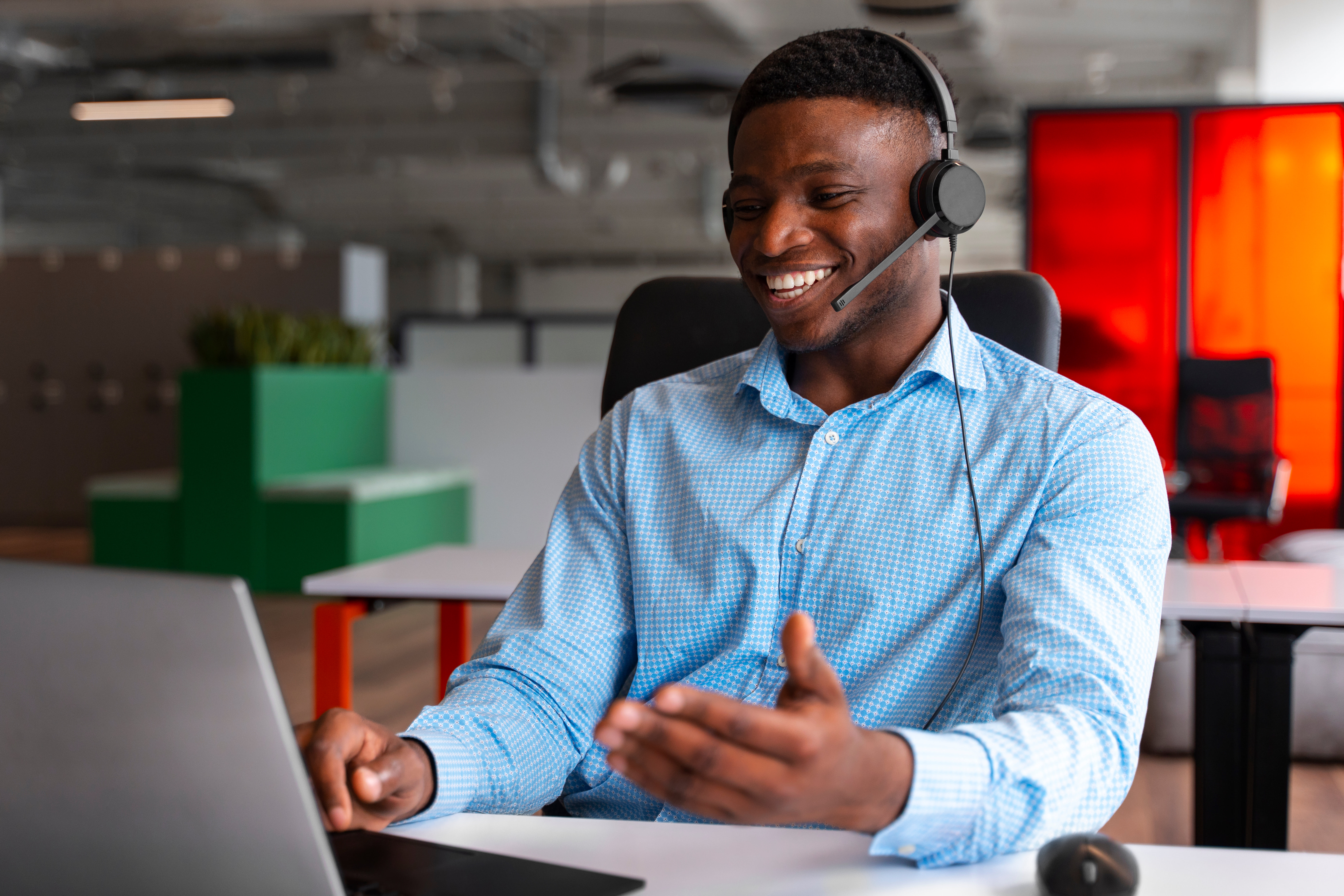 Professional virtual assistants working in modern office environment in Ghana