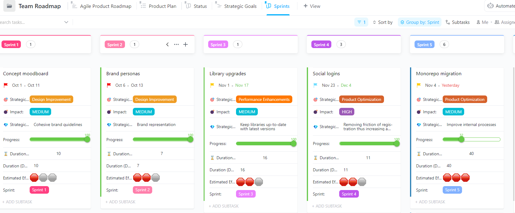 Project Management Screenshot 3