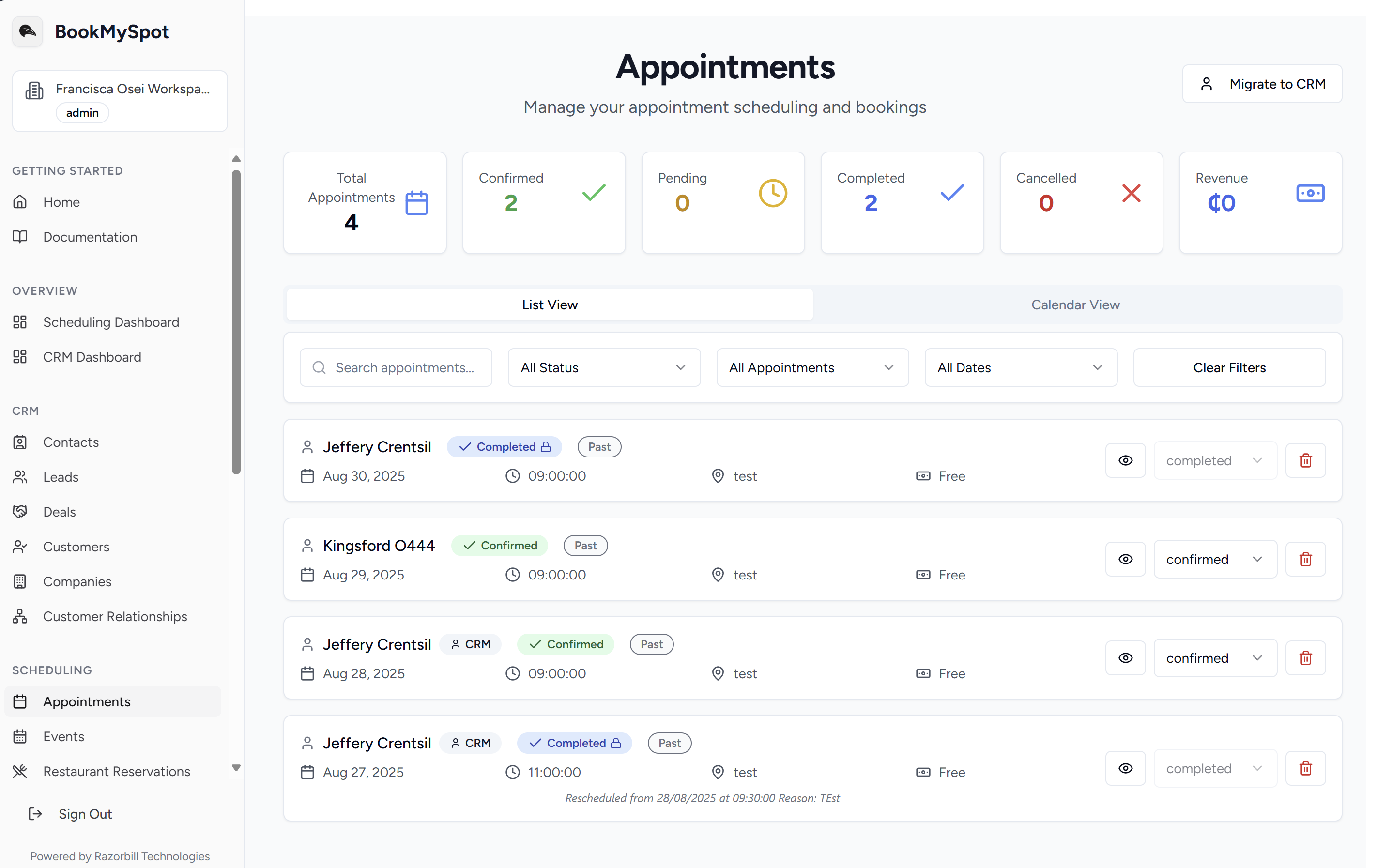 Razorbill CRM Screenshot 4