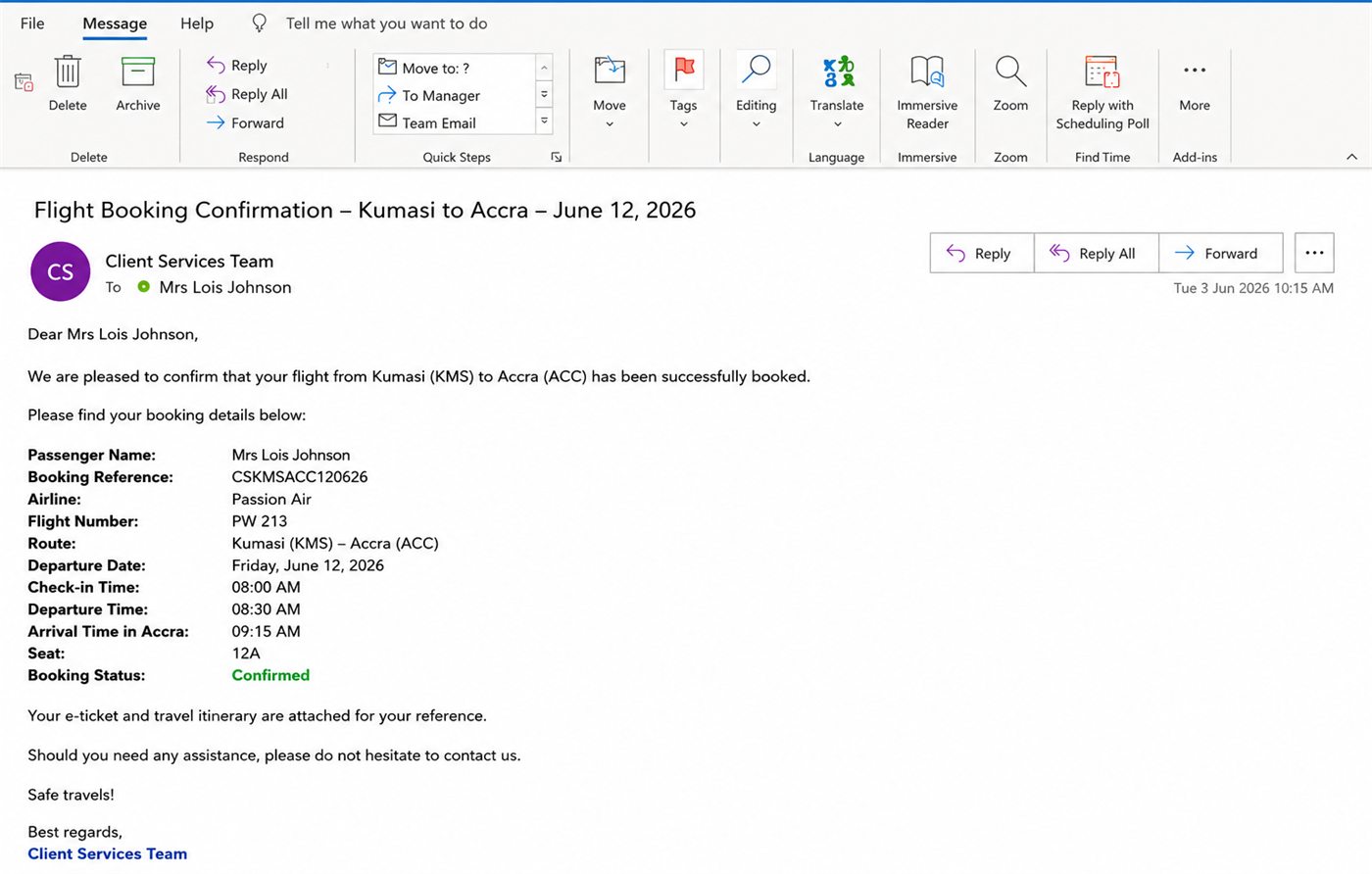 Travel itinerary and logistics support service Ghana, ExecutiveAid screenshot 1